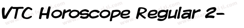 VTC Horoscope Regular 2字体转换